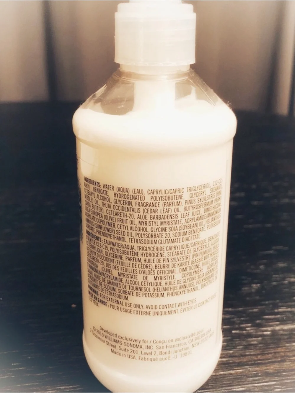 New! Williams Sonoma Winter Forest Hand Lotion